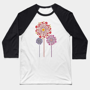 Dandelion flower sticker Baseball T-Shirt